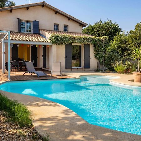 Villa Lumineuse Avec Piscine Chambres Ou Villa Saint-Georges-dʼOrques Kültér fotó
