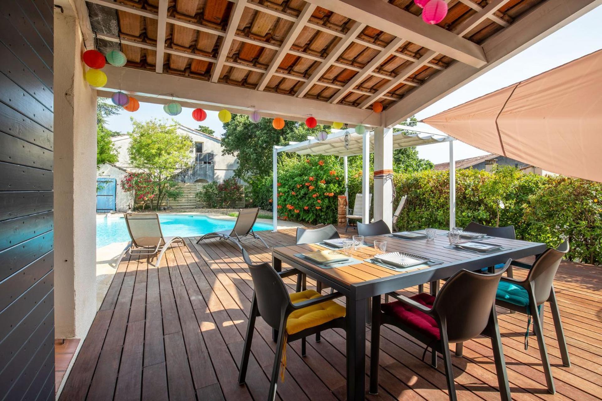 Villa Lumineuse Avec Piscine Chambres Ou Villa Saint-Georges-dʼOrques Kültér fotó